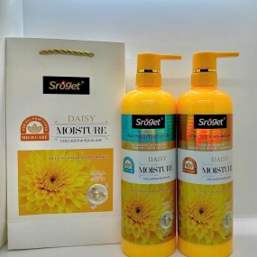 Dầu Gội Xả Hoa Cúc Daisy Moisture Sroget – Dưỡng Ẩm Dịu Nhẹ, Mái Tóc Suôn Mượt Tự Nhiên