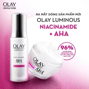 Kem dưỡng Olay Niacinamide + AHA Moisturiser Giảm Mụn Mờ Thâm 50g - Màu Hồng