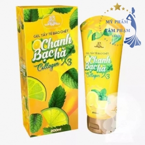 GEL TẨY TẾ BÀO CHẾT CHANH & BẠC HÀ COLLAGEN X3 ĐÔNG ANH