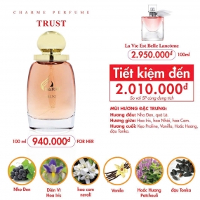Nước Hoa Charrme Trust 100ml