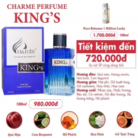 Nước Hoa Charrme King 100ml-Nước hoa Charme Nam