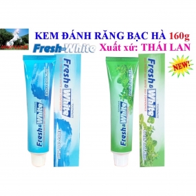 Kem đánh răng Fresh White 160g Thái Lan combo 6 tuýt (freship)