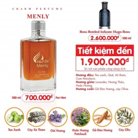Nước Hoa Nam Charrme Menly 100ml