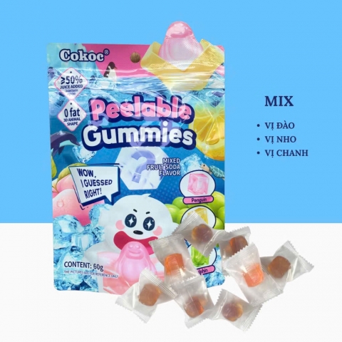 Kẹo Dẻo Trái Cây Cokoc  Thái Lan 60g 