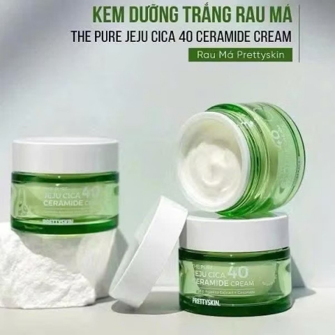 ￼Kem Dưỡng Ẩm Rau Má Kiềm Dầu Dành Cho Da Mụn Da Dầu Nhạy Cảm Cỏ Mềm 50g