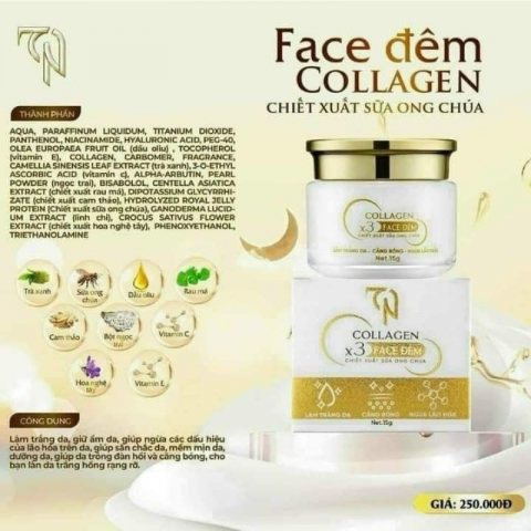 Combo Kem Face Và Serum Dưỡng Collagen X3 + CNang- mẫu mới . Có Team Cào check mã