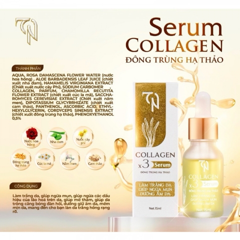Combo Kem Face Và Serum Dưỡng Collagen X3 + CNang- mẫu mới . Có Team Cào check mã