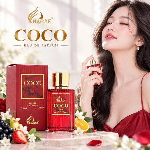 Charrme COCO đỏ - Nước hoa charrme nữ- Nước hoa thơm dai lưu hương - Cửa Hangf chính Hangf Tâm Phạm