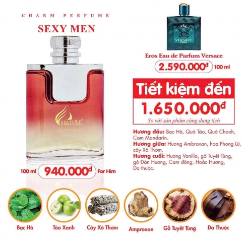 Charme Sexy Men - Nước Hoa Charrme Nam