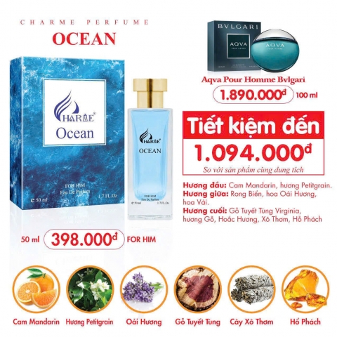 Nước Hoa Charme Ocean 50ml Nam