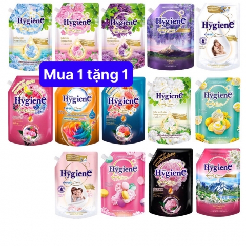 Nước Xả Vải Hygiene Thái Lan đậm đặc lưu hương, Giúp Vải Mềm Mại, Hương Thơm Quyến Rũ Dung Tích 1100ml