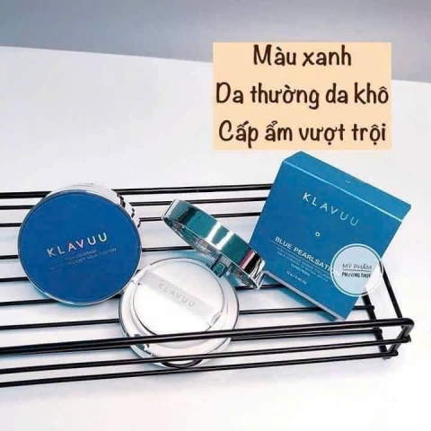 Phấn nước Cushion KLAVUU Hàn Quốc Urban Aqua cao cấp chiết xuất Ngọc Trai