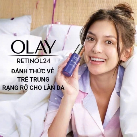 ￼Kem Dưỡng Ban Đêm + Serum Thúc Đẩy Tái Tạo Da, Mờ Nếp Nhăn OLAY REGENERIST Chiết Xuất RETINOL 50G + 30ML