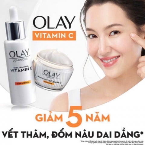  Kem Dưỡng & Serum Olay Luminous Niacinamide + Vitamin C Mờ Vết Thâm, Đốm Nâu, Dưỡng Sáng Da 50g