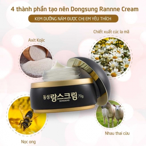 Kem Dưỡng Trắng Giảm Nám DongSung Rannce Cream 70g – Làm Mờ Thâm Sạm, Dưỡng Da Sáng Mịn Từ Hàn Quốc