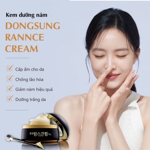 Kem Dưỡng Trắng Giảm Nám DongSung Rannce Cream 70g – Làm Mờ Thâm Sạm, Dưỡng Da Sáng Mịn Từ Hàn Quốc