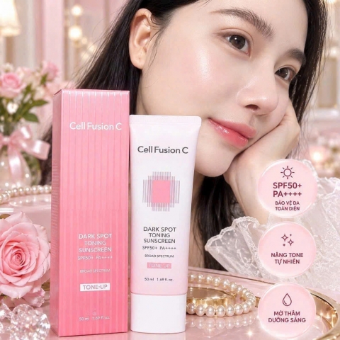 Chống nắng Cell Fusion Hồng