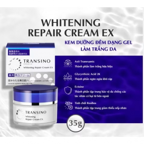 Kem Nám TRANSINO WHITENING EX 35G- Kem dưỡng trắng da phục hồi TRANSINO WHITENING EX 35G