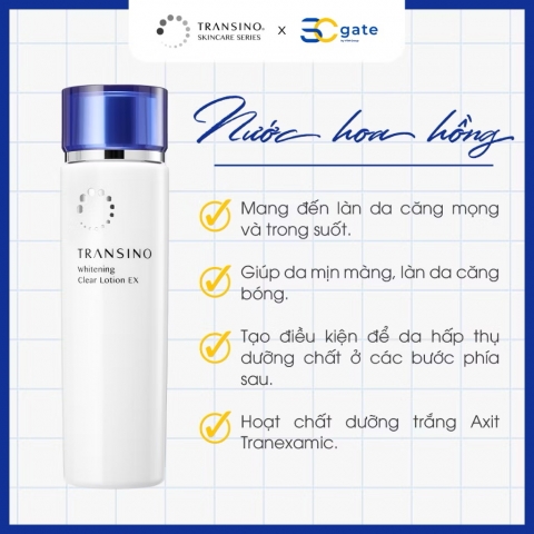 Sữa Dưỡng Trắng Da TRANSINO Brightening Clear Milk EX 100ml